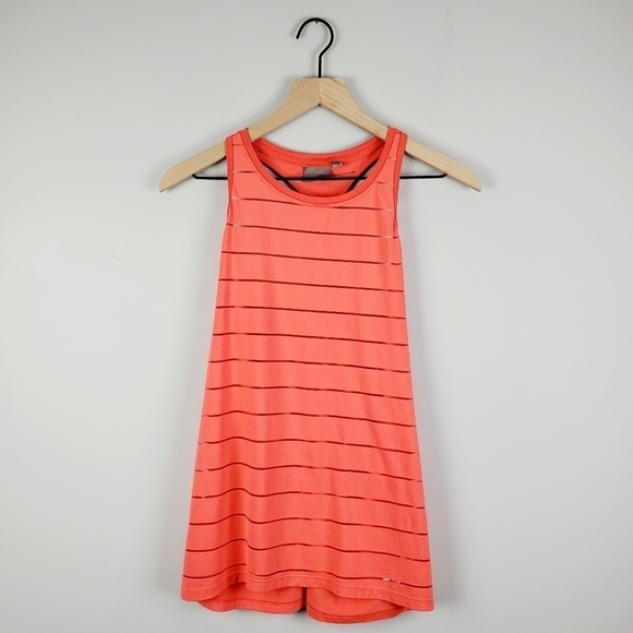 Athleta Tops - Athleta Orange Stripe Athletic Tank Top Small